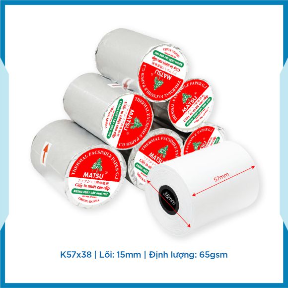 GIẤY IN NHIỆT K57x38 - GIẤY IN HÓA ĐƠN